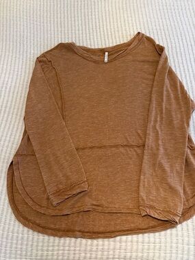 Z Supply Casual Brown Long-Sleeve Women’s Top